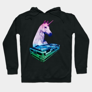 Unicorn DJ Rainbow Hoodie